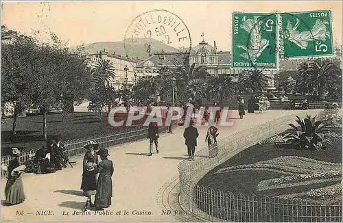 Cartes postales Nice Le Jardin Public et le Casino