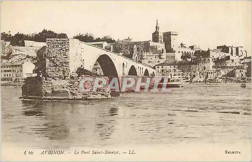 Cartes postales Avignon Le Pont Saint Benezet
