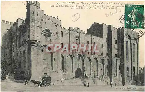Ansichtskarte AK Avignon Facade principale du Palais des Papes