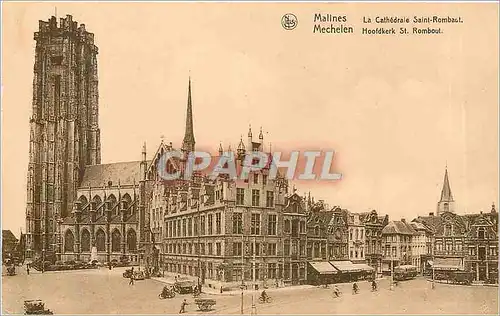 Ansichtskarte AK Malines La Cathedrale Saint Rombaut