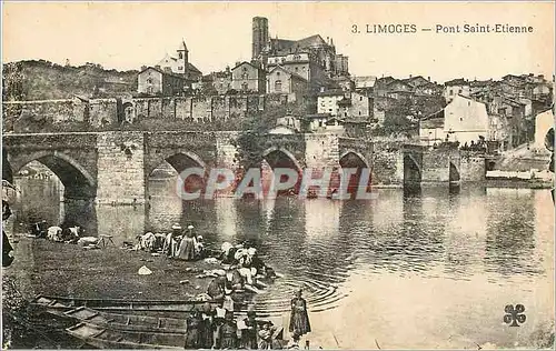Cartes postales Limoges Pont Saint Etienne Lavandieres