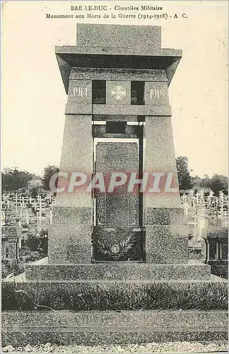 Ansichtskarte AK Bar le Duc Cimetiere Militaire Monument aux Morts de la Guerre