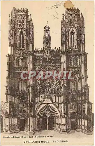 Ansichtskarte AK Toul Pittoresque La Cathedrale