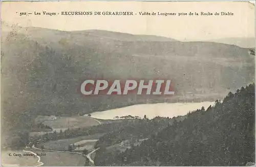 Cartes postales Les Vosges Excursions de Gerardmer Vallee de Longemes prise de la Roche du Diable