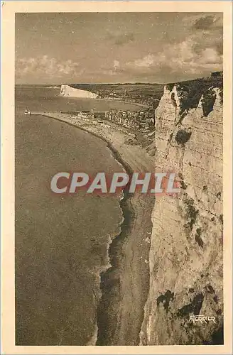 Cartes postales Les Plages de Treport et de Mers vues des Palaise