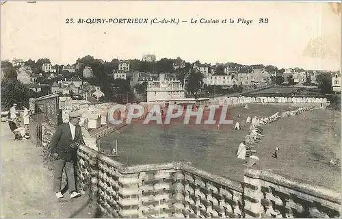 Ansichtskarte AK St Quay Portrieux C du N Le Casino et la Plage