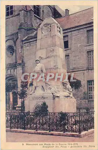 Cartes postales Monument aux Morts de la Guerre 1914 1918