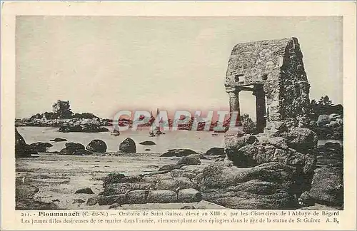 Cartes postales Ploumanach C du N Oratoire de Saint Guirec