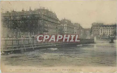 Cartes postales Inondations de Paris Pont d'Arcole