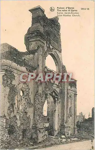 Ansichtskarte AK Ruines d'Ypres Militaria