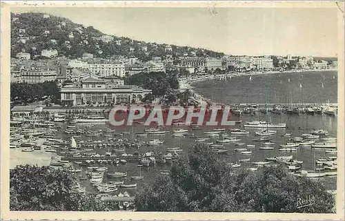 Ansichtskarte AK Cannes Vue generale sur le Port le Casino Municipal et la Croisette Bateaux