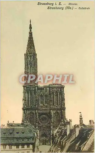 Cartes postales Strassburg Als Cathedrale