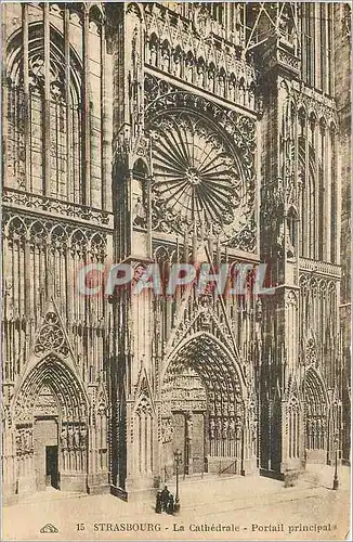 Cartes postales Strasbourg La Cathedrale Portail Principale