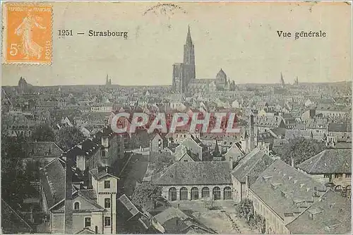 Cartes postales Strasbourg Vue generale