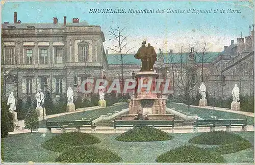 Cartes postales Bruxelles Monument des Comtes d'Egmont et de Horn