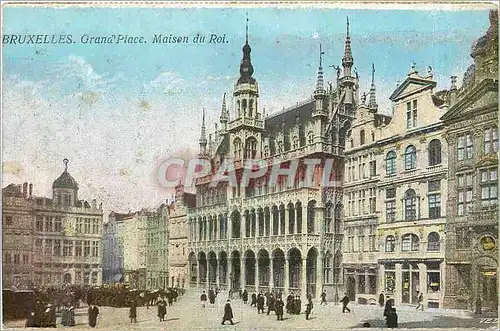 Ansichtskarte AK Bruxelles Grand Place Maison du Roi