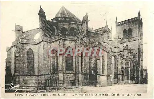 Cartes postales St Flour L'Ensemble de la Cathedrale Cote Abside