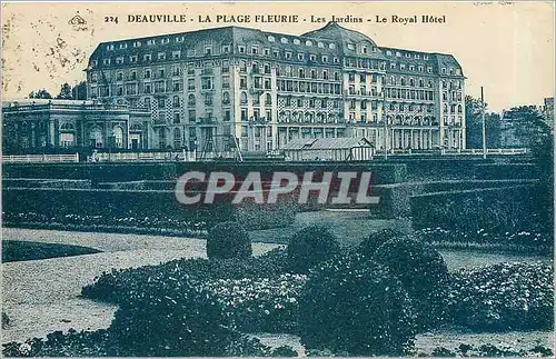 Cartes postales Deauville La Plage Fleurie Les Jardins Le Royal Hotel