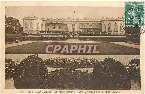 Cartes postales Deauville La Plage Fleurie Les Parterres fleuris et le Casino