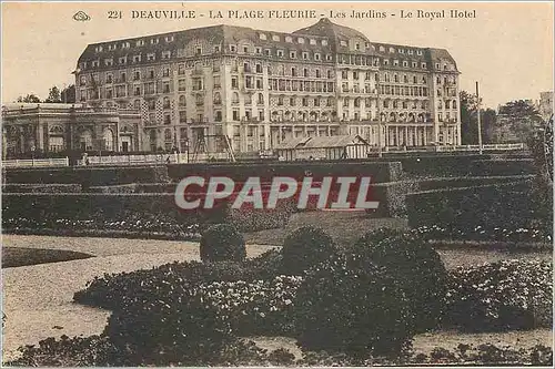 Cartes postales Deauville La Plage Fleurie Les Jardins Le Royal Hotel