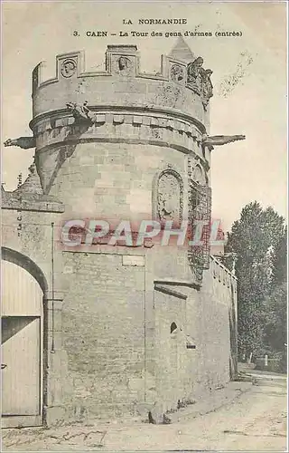 Cartes postales Caen La Tour des Gens d'Armes entree