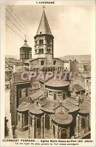 Cartes postales L'Auvergne Clermont Ferrand Eglise Notre Dame du Port