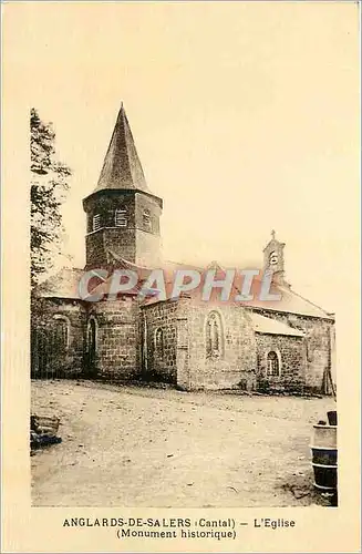 Ansichtskarte AK Anglards de Salers Cantal L'Eglise Monument Historique