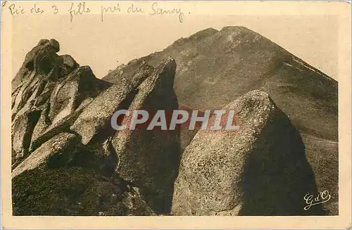 Ansichtskarte AK L'Auvergne Poetique Le Mont Dore Pic des Trois filles pres du Sancy