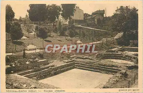 Cartes postales Neris les Bains Allier Piscines Romaines