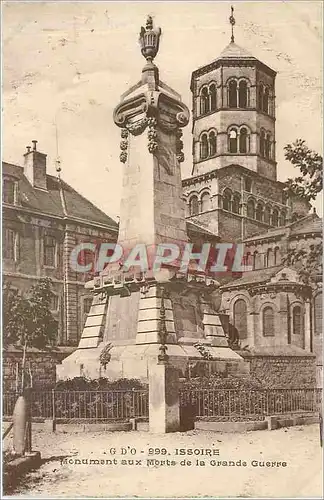 Cartes postales Issoire Monument aux Morts de la Grande Guerre