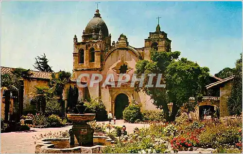 Ansichtskarte AK Mission San Carlos Borromeo Carmel California