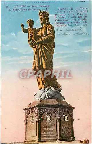 Ansichtskarte AK Le Puy Statue colossale de Notre Dame de France