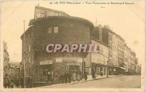 Cartes postales Le Puy Hte Loire Tour Pannessac et Boulevard Carnot
