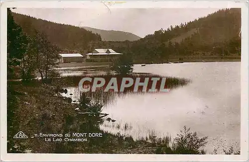 Ansichtskarte AK Environs du mont Dore Le Lac Chambon