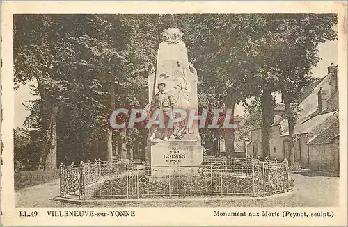 Ansichtskarte AK Villeneuve sur Yonne Monument aux Morts