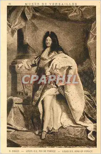 Cartes postales Musee de Versailles Louis XIV Roi de France