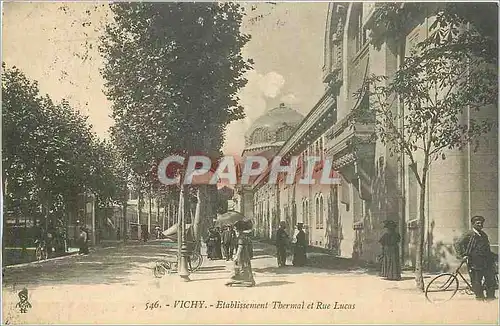 Cartes postales Vichy Etablissement Thermal et Rue Lucas