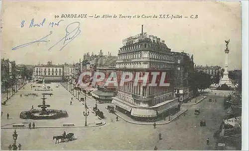 Cartes postales Bordeaux Les Allees de Tourny et le Cours du XXX