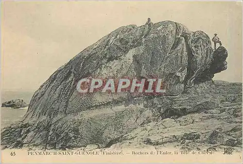 Cartes postales Penmarch II Saint Guenole Finistere Rochers de l'Enfer la Tete de Cheval