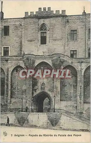 Ansichtskarte AK Avignon Facade de l'Entree du Palais des Papes