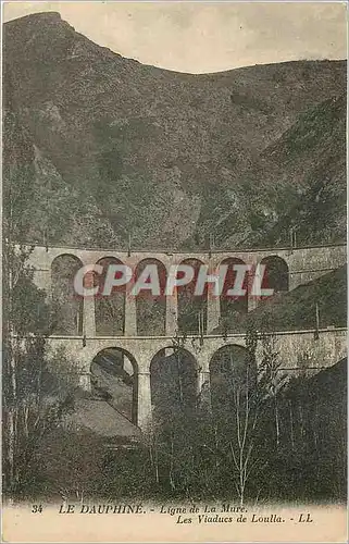 Ansichtskarte AK Le Dauphine Ligne de la Mure Les Viaduc de Loulla