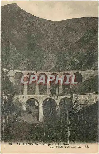 Cartes postales Le Dauphine Ligne de la Mure Les Viaduc de Loulla
