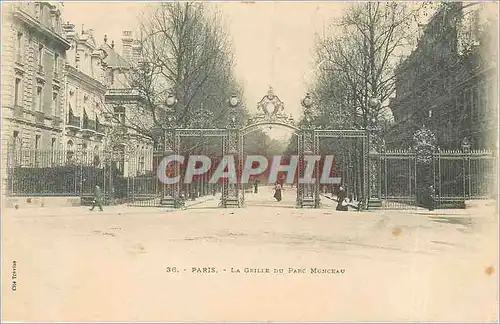 Ansichtskarte AK Paris La Grille du Parc Monceau