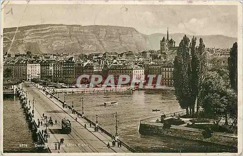 Cartes postales Geneva Pont du Mont Blanc