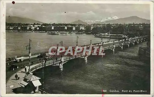 Cartes postales Geneve Pont du Mont Blanc