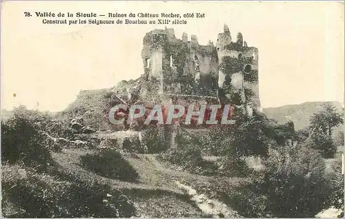 Cartes postales Vallee de la Sioule Ruines du Chateau Rocher