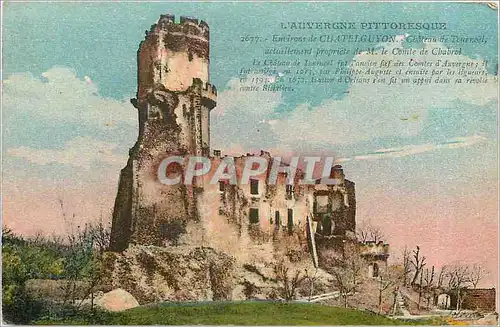 Cartes postales Environs de Chatelguyon Ch�teau de Tournoel