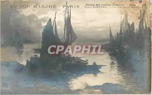 Cartes postales Au Bon Marche Paris Societe des Artistes Francais Salon Henry Barnoin