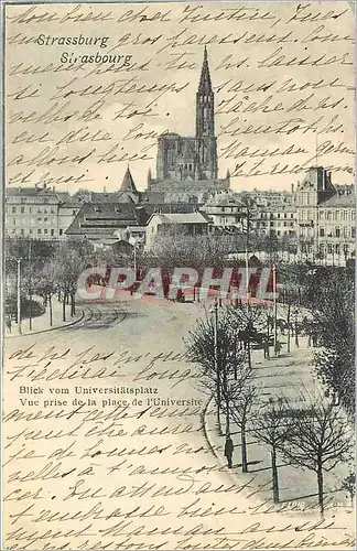 Cartes postales Strasbourg Vue prise de la place de l'Universite