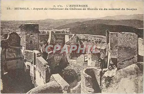 Ansichtskarte AK L'Auvergne Murols Aspect de l'Interieur du Chateau de Murols vu du Sommet du Donjon